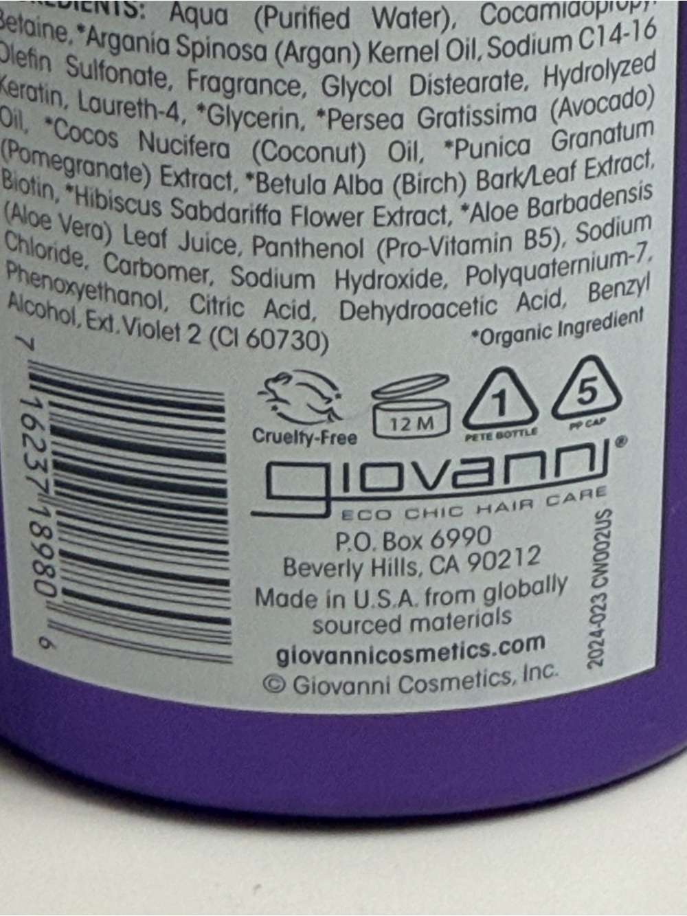 Giovanni Color Chic Purple Shampoo - 13.5 fl oz - NEW No Box - Picture 5 of 6